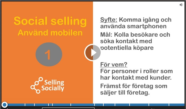 Social selling använd mobilen